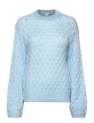 YAS Yasbubba Ls Knit Pullover S. Noos Blå