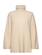 Selected Femme Slfmary Ls Long Knit Roll Neck Kräm