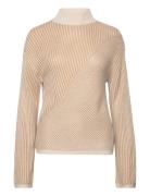 Vila Vidubline L/S Highneck Knit Top Beige