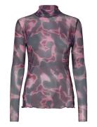 Coster Copenhagen Cc Heart Eve Mesh Turtleneck Rosa