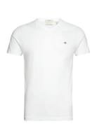 GANT Slim Shield V-Neck T-Shirt Vit