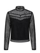 YAS Yasalberta Ls New Lace Top Svart