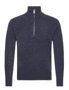 Selected Homme Slhrodney Ls High Neck Half Zip Marinblå