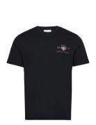 GANT Reg Archive Shield Emb Ss T-Shirt Svart