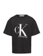 Calvin Klein Marble Monogram Ss T-Shirt Svart