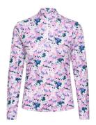 PUMA Golf W You-V Bloom 1/4 Zip Rosa