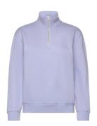 LEVI´S Women Everyday 1/4 Zip Brunnera Blue Blå