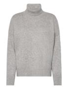 Davida Cashmere Chunky Roll Neck Sweater Grå