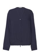 Tom Tailor Structured Solid Blouse Marinblå