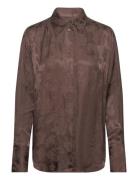 GANT Relaxed Lace Jacquard Shirt Brun