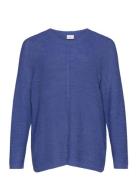 ONLY Carmakoma Carnew Foxy L/S Pullover Knt Blå