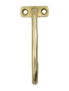 Hook, Welo, Brushed Brass Finish Home Storage Hooks & Knobs Hooks Gold...