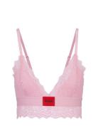 HUGO Triangle Padded Lace Rosa