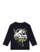 Name It Nmmnijal Jurassic Ls Top Noos Sky Marinblå