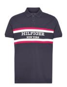 Tommy Hilfiger Monotype Colorblock Reg Polo Marinblå