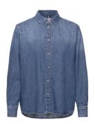 Tommy Hilfiger Dnm Ls Easy Fit Shirt Mel Blå