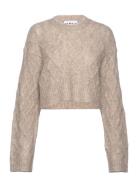 REMAIN Birger Christensen Knit Melange Sweater Beige