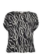 Kaffe Curve Kcami Stanley Printed Svart