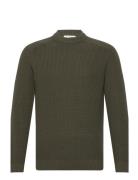 Selected Homme Slhreg-Dan Structure Crew Neck Khaki Green