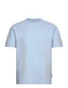 Tom Tailor Relaxed Structured T-Shirt Blå