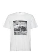 NEUW Graaf Linen Art Tee White Vit