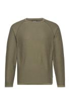 Jack & J S Jwhunion Knit Crew Neck Khaki Green