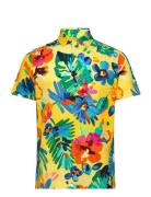 Polo Ralph Lauren Custom Slim Fit Floral Mesh Polo Shirt Gul