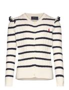 Ralph Lauren Kids Striped Mini-Cable Cotton Cardigan Multi/patterned