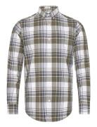 GANT Reg Poplin Check Shirt Khaki Green