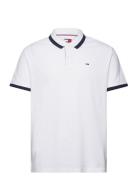 Tommy Jeans Tjm Reg Solid Tipped Polo Vit