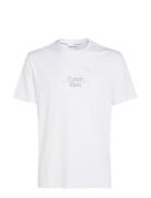 Calvin Klein Optic Line Logo T-Shirt Vit