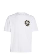 Calvin Klein Embroidered Night Flower T-Shirt Vit