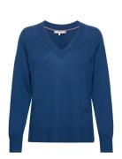 Tommy Hilfiger Md Merino Wool V-Nk Sweater Marinblå