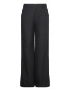 Lindex Trousers Superflare Linen Svart