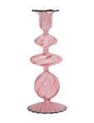 Au Maison Glass Candle Holder Rosa