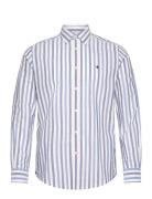 Morris Summer Stripe Shirt - Classic Fit Blå