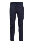 Mango Cotton Jogger-Style Trousers Marinblå