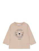 Mango T-Shirt With Print Drawing Beige