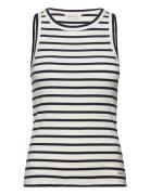 GANT Striped Tank Top Kräm