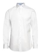 Bosweel Shirts Est. 1937 Poplin W. Contrast Vit