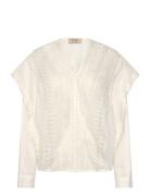 MOS MOSH Mmfina Lace Blouse Kräm
