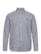 Lyle & Scott Shepherd Check Shirt Marinblå