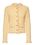 Mango Pocket Tweed Cardigan Gul