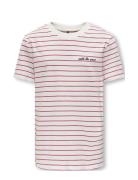 Kids Only Kobharry S/S Stripe Tee Box Jrs Röd