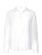Mango Linen 100% Shirt Vit