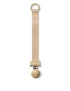 Elodie Details Pacifier Clip Wood - Pure Khaki Beige