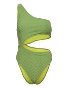 Speedo Terry Asym Cut Out 1 Pc Grön