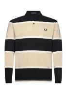 Fred Perry Relaxed Stripe Polo Shirt Svart