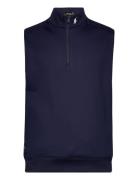 Ralph Lauren Golf Stretch Jersey Quarter-Zip Vest Marinblå