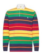 Polo Ralph Lauren Classic Fit Striped Jersey Rugby Shirt Gul